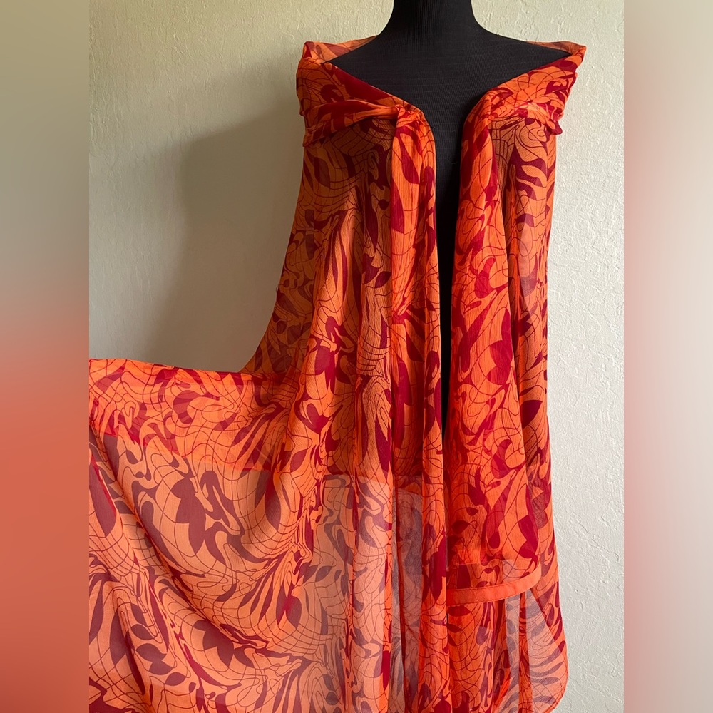 Vibrant colors silk wrap